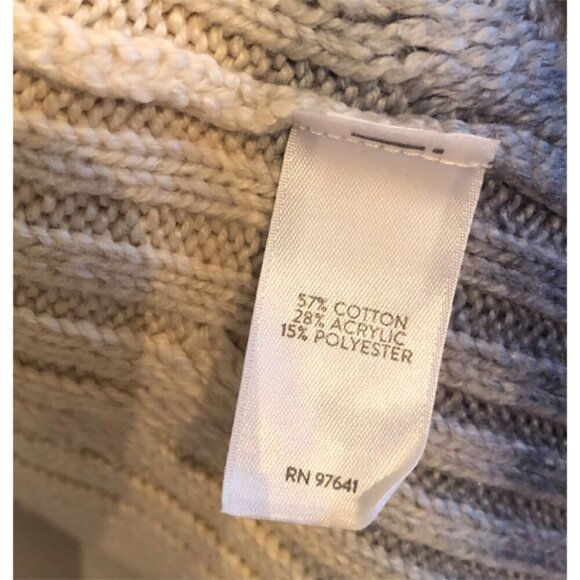 Pure Jill J.Jill Open Long Knit Carigan Sweater sz L Hand Brush Painted-Fun - Picture 6 of 8